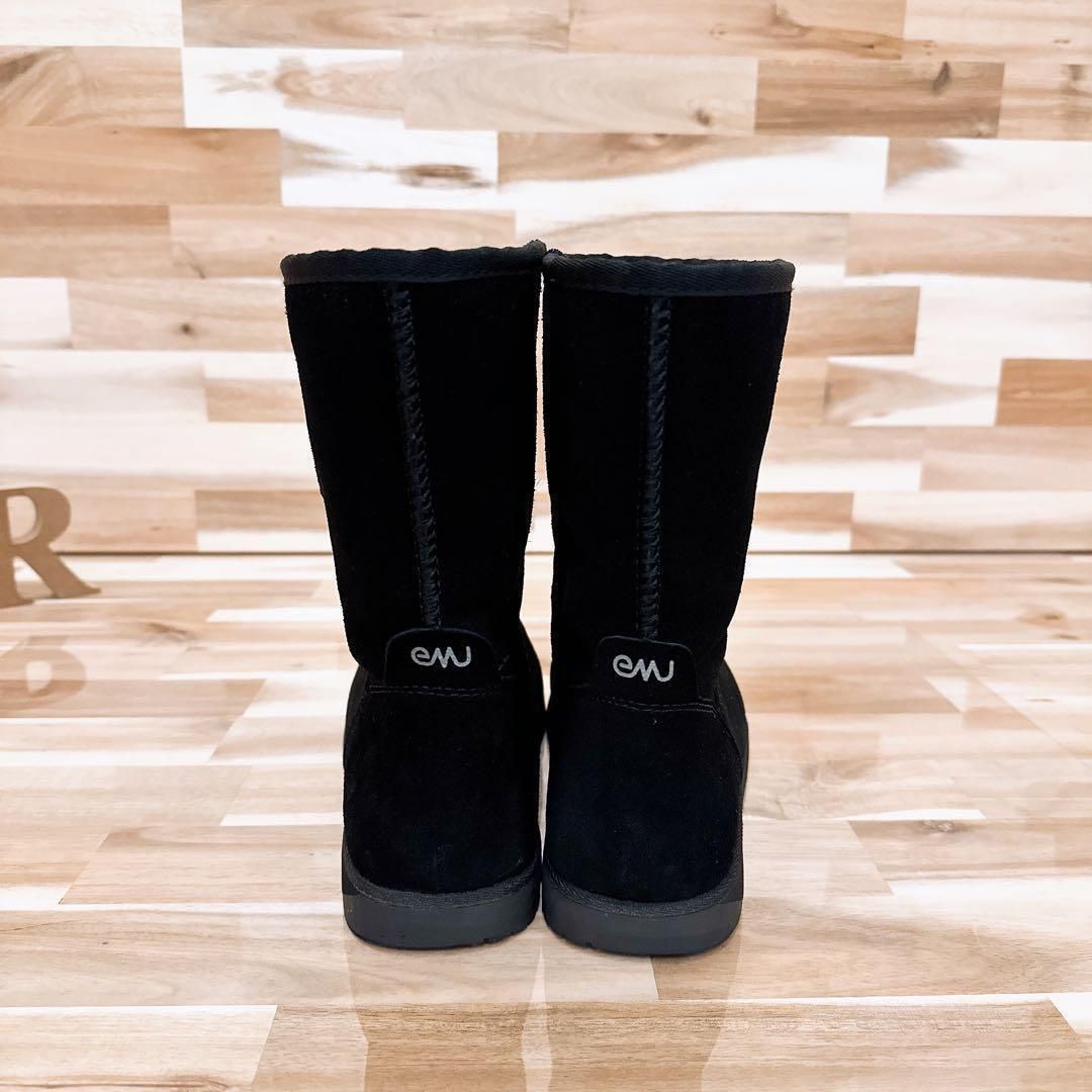  エミュー EMU ムートンブーツ SPINDLEスピンドル ロー 27 0 黒 ムートンブーツ ブーツ 革靴