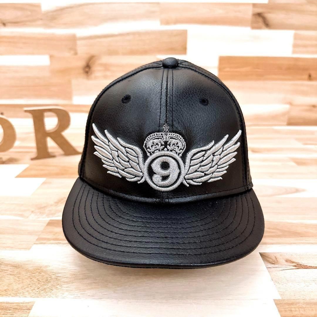 レア/廃番【ニューエラ×ナインルーラーズ】限定コラボ レザー キャップ