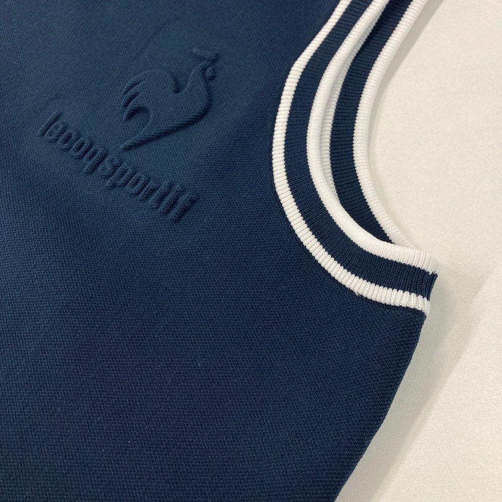  サイズ L LE COQ GOLF ルコックゴルフ モデル ニット ベスト ネイビー系 ゴルフウェア レディース ストスト ベスト レディースウェア