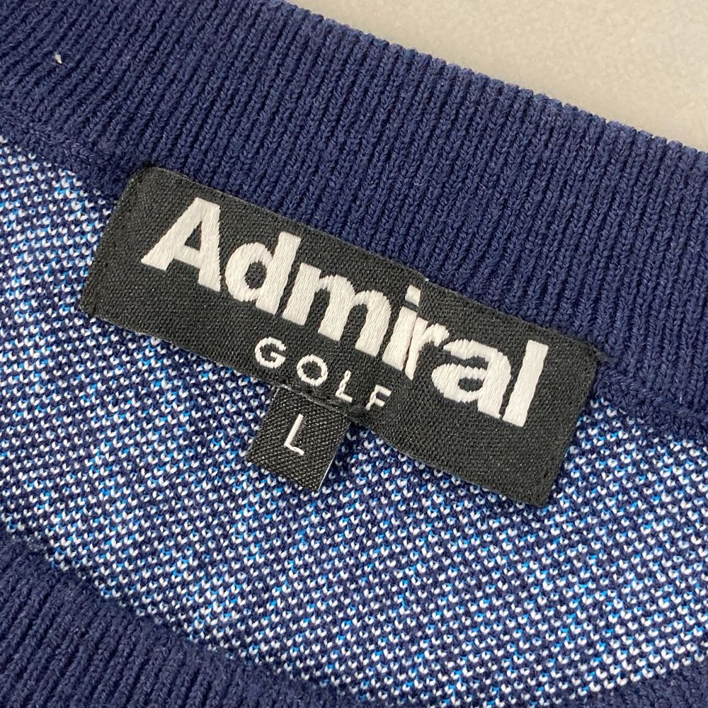 サイズ：L ADMIRAL アドミラル 2024年モデル ニットセーター 千鳥柄