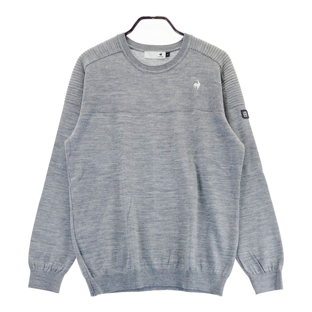 サイズ：LL LE COQ GOLF ルコックゴルフ 2023年モデル ニットセーター  グレー系 [240101562448] ゴルフウェア メンズ ストスト