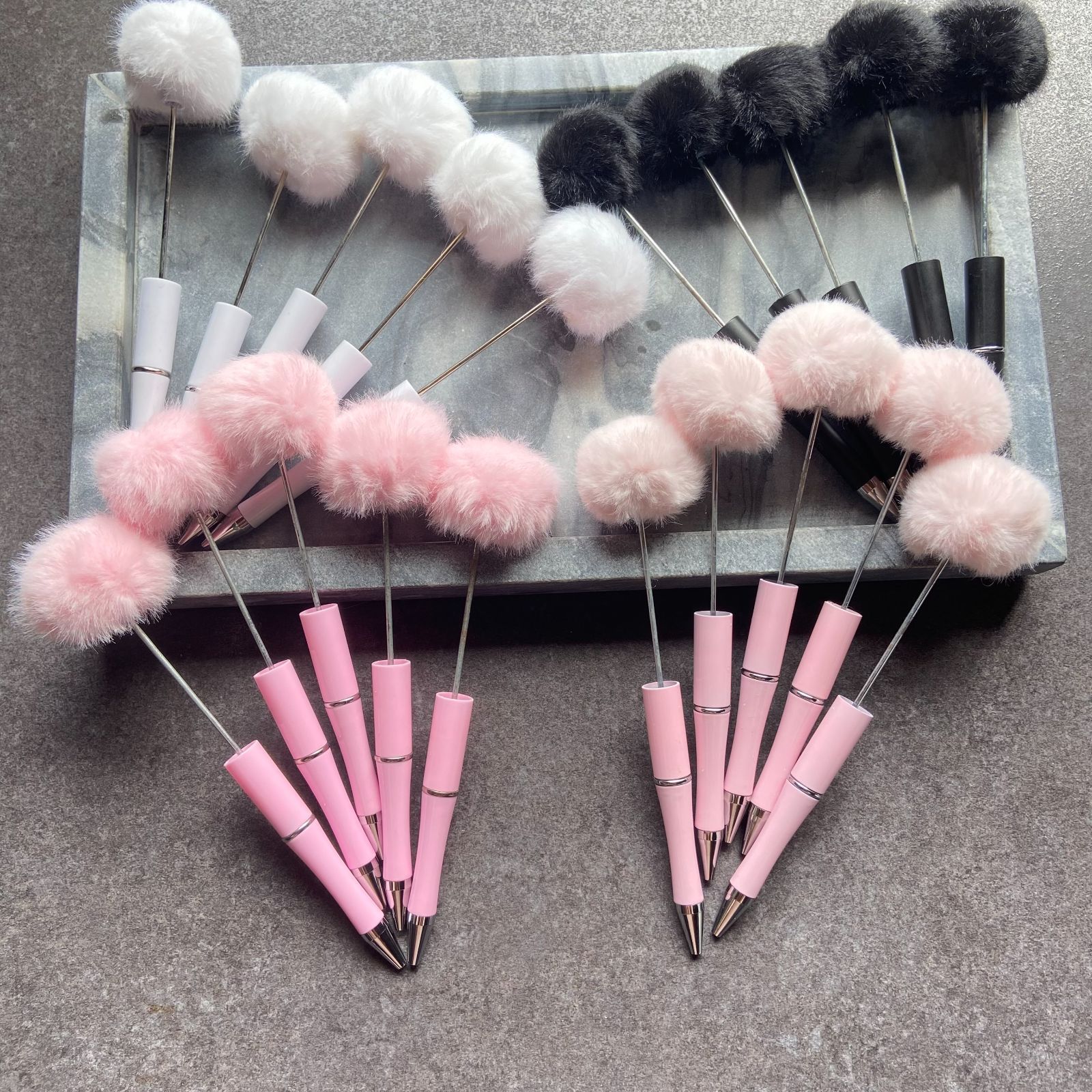 カスタムボールペン ファー 大容量20本セット ハンドメイド資材 社長