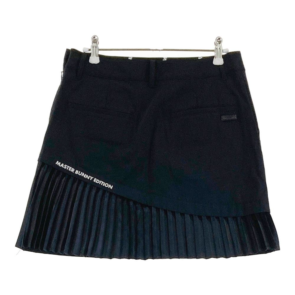 サイズ 1 MASTER BUNNY EDITION マスターバニーエディション プリーツスカート ブラック系 ゴルフウェア レディース ストスト