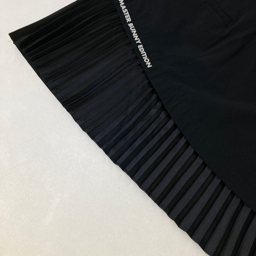  サイズ 1 MASTER BUNNY EDITION マスターバニーエディション プリーツスカート ブラック系 ゴルフウェア レディース ストスト スカート レディースウェア