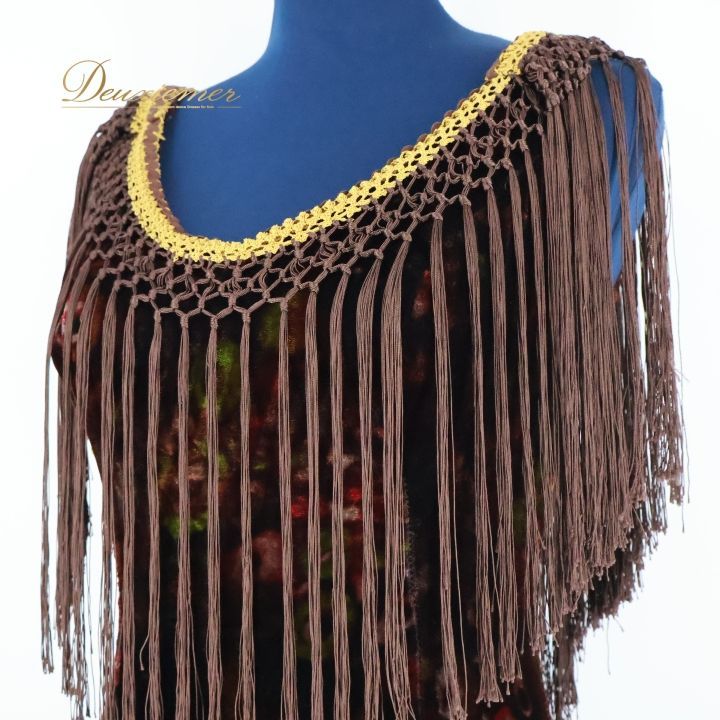 フラメンコ 衣装 ワンピース ドレス ベロア フレコ フリンジ 赤 黒