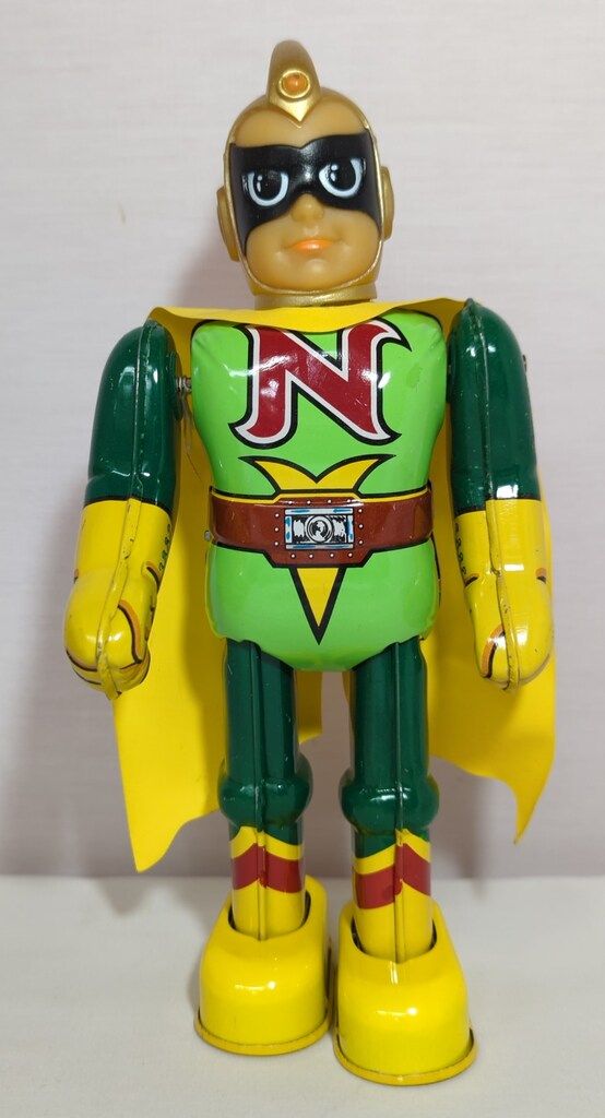 ビリケン商会 ゼンマイ歩行ブリキ ナショナルキッド 230mm - メルカリ