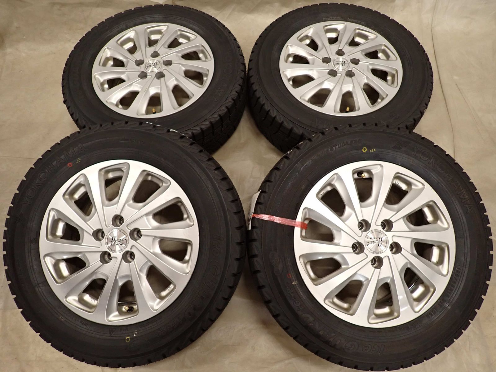  冬4本 製 会社宛 195 65 R 15 6 J 91 T ヨコハマ アイスガード IG 52 C アルミ プリウス カローラ インプレッサ NO D 6639 15インチ タイヤ ホイールセット