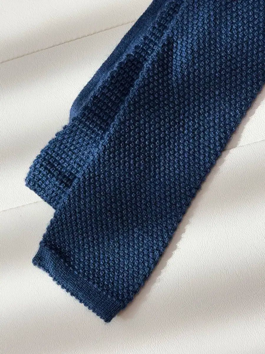 ブロイアー BREUER カシミア ニット タイ ネイビー