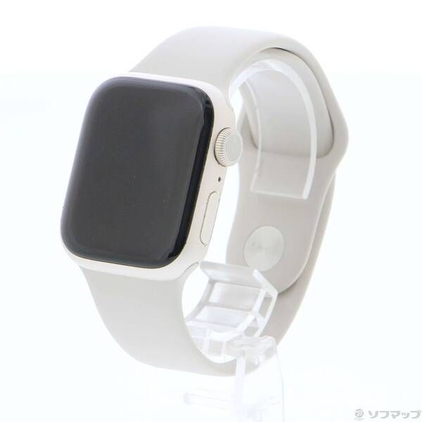 〔 品〕 Apple Watch Series 7 GPS 41mm スターライトアルミニウムケース スターライトスポーツバンド 251