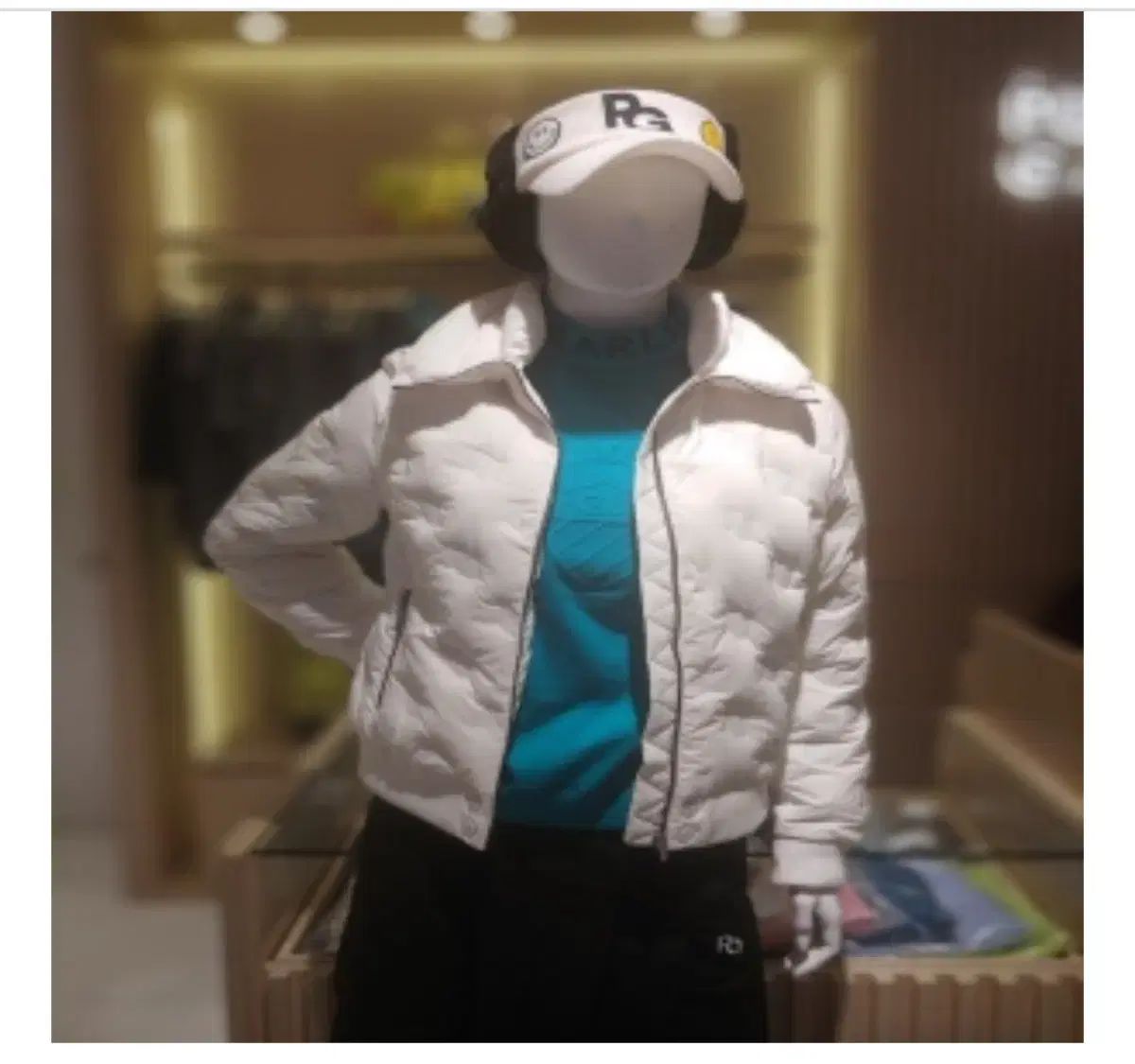 パーリーゲイツダブルハイネックグースキルトダウン0 55-55半 - 実寸1