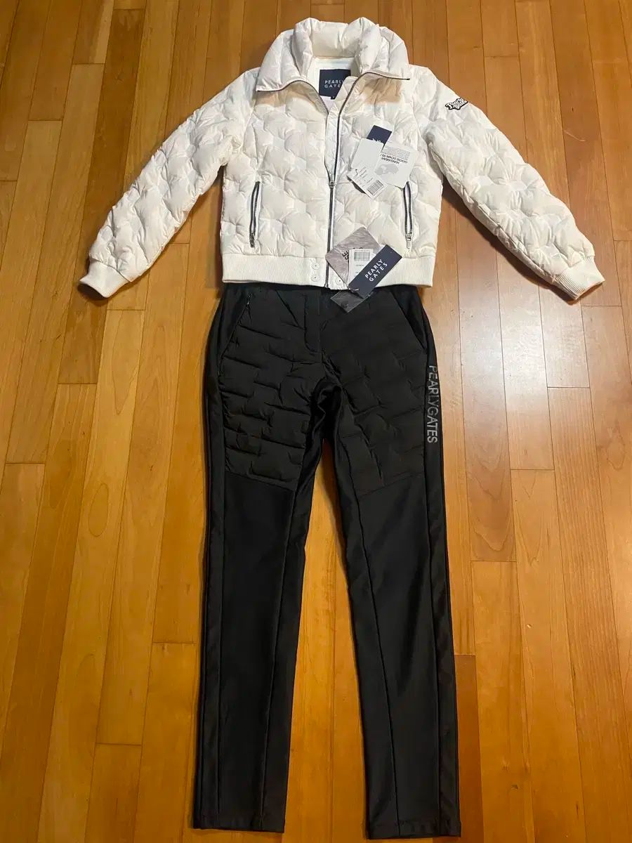 パーリーゲイツダブルハイネックグースキルトダウン0 55-55半