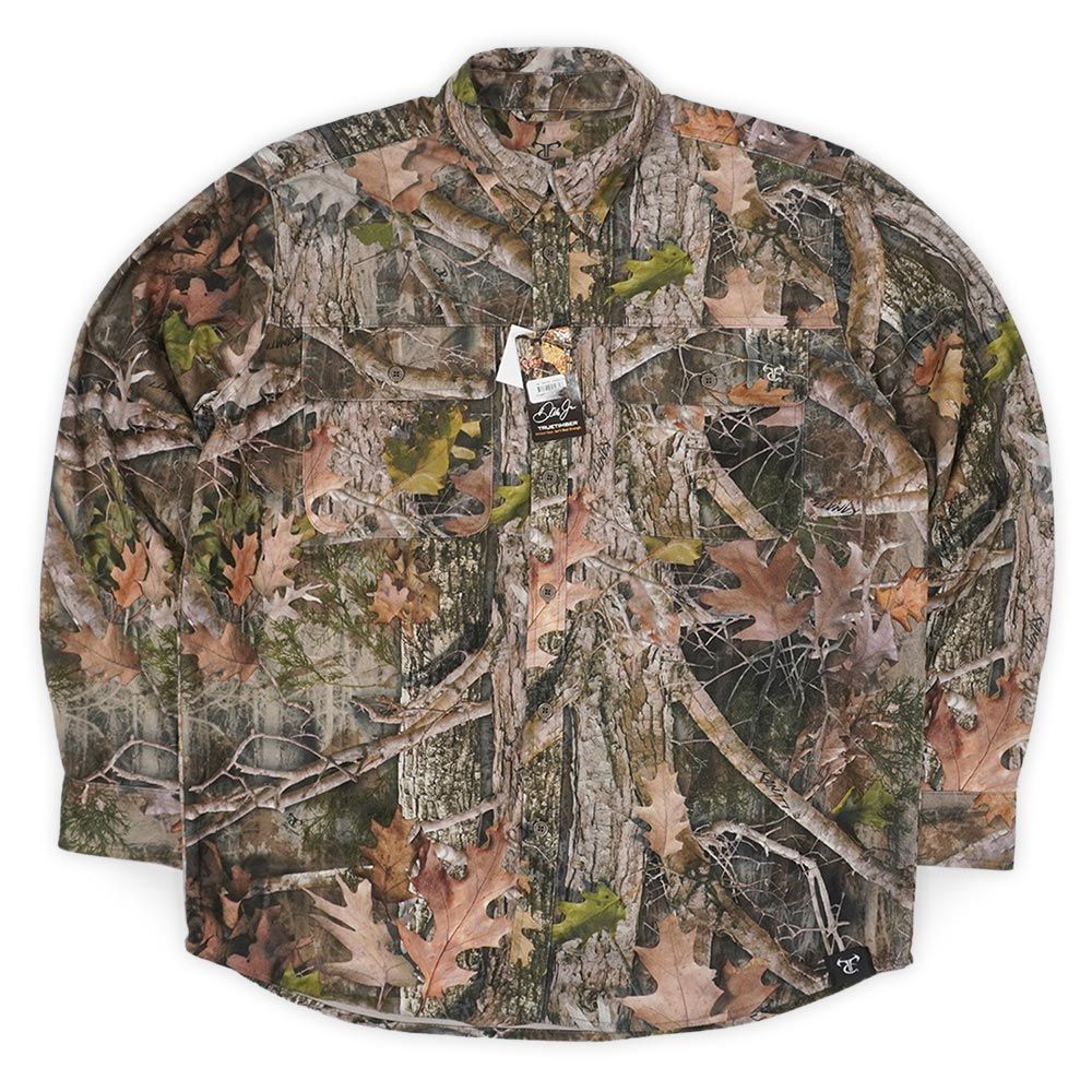 TRUE TIMBER 00s 2000年代 ボタンダウンシャツ BD 迷彩 アウトドア ハンティング USA ヴィンテージ アメリカ 古着 メンズ シャツ リアルツリーカモ XL