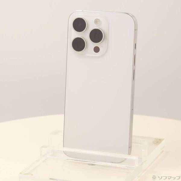 〔 品〕 iPhone15 Pro 256GB ホワイトチタニウム MTUD3J A SIMフリー 196