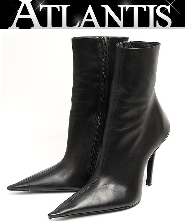 バレンシアガ レザーショートブーツ size 35 17581