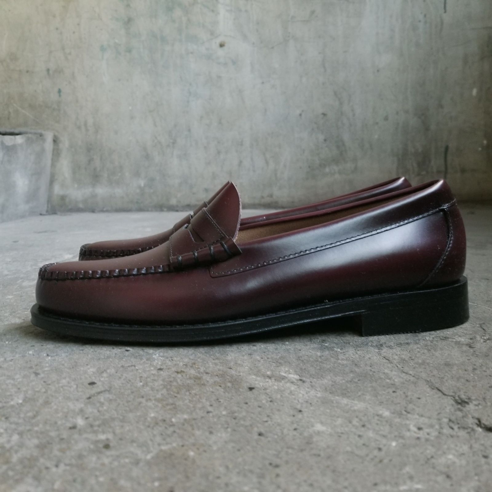 G.H.BASS WEEJUNS 11010H LARSON WINE ジーエイチバス ウィージャンズ ラーソン ローファー ワインレッド UK7.5