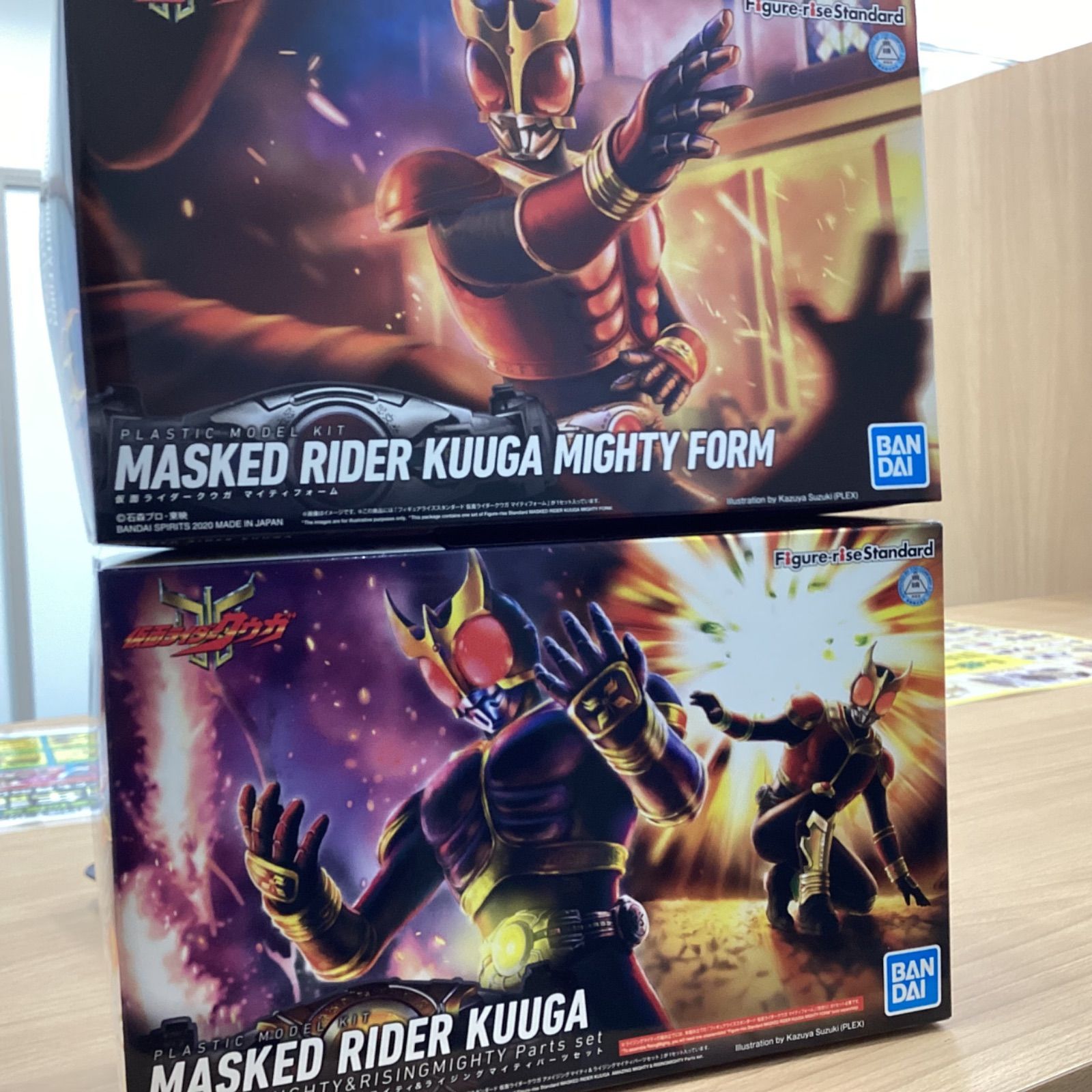 MA 394 プラモデル バンダイ 仮面ライダークウガ マイティフォーム アメイジングマイティ ライジングマイティパーツセット Figure rise Standard 2点