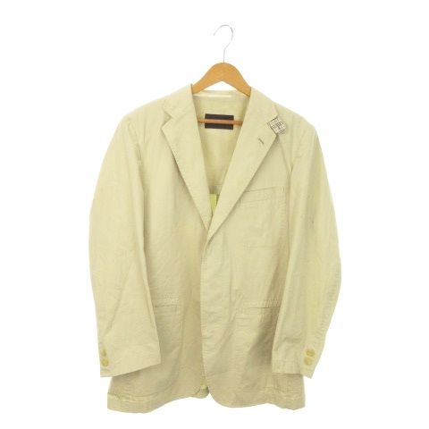 バーバリー ロンドン LONDON テーラードジャケット コットン 背抜き M ベージュ AO 22 GY 11