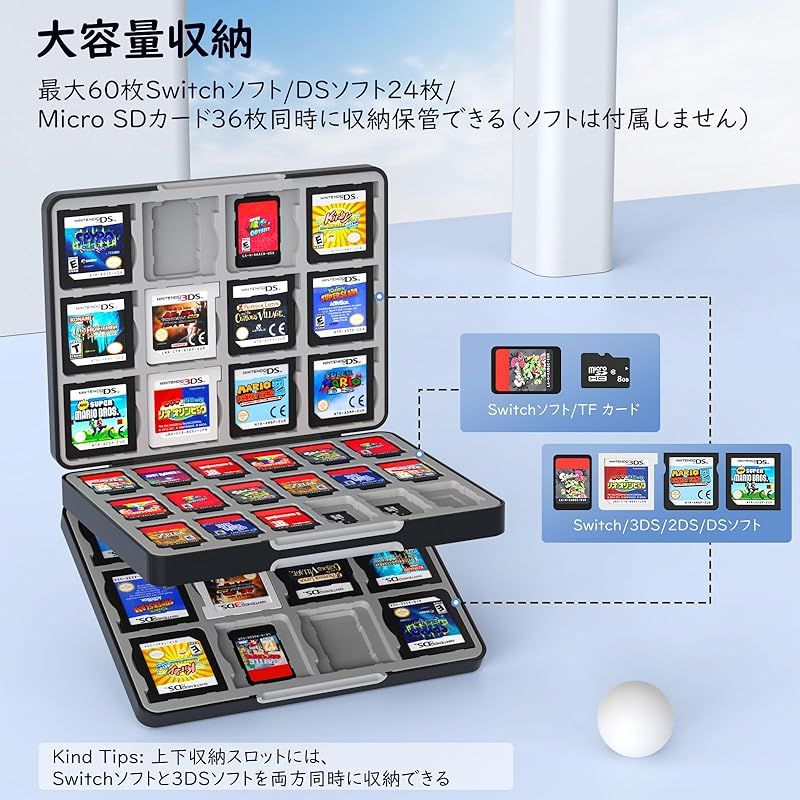 ニンテンドー3DSソフト 50周年記念ケース付き ソフト収納 3ds ソフト ケース ATiC Switch2 Switch Switch Lite