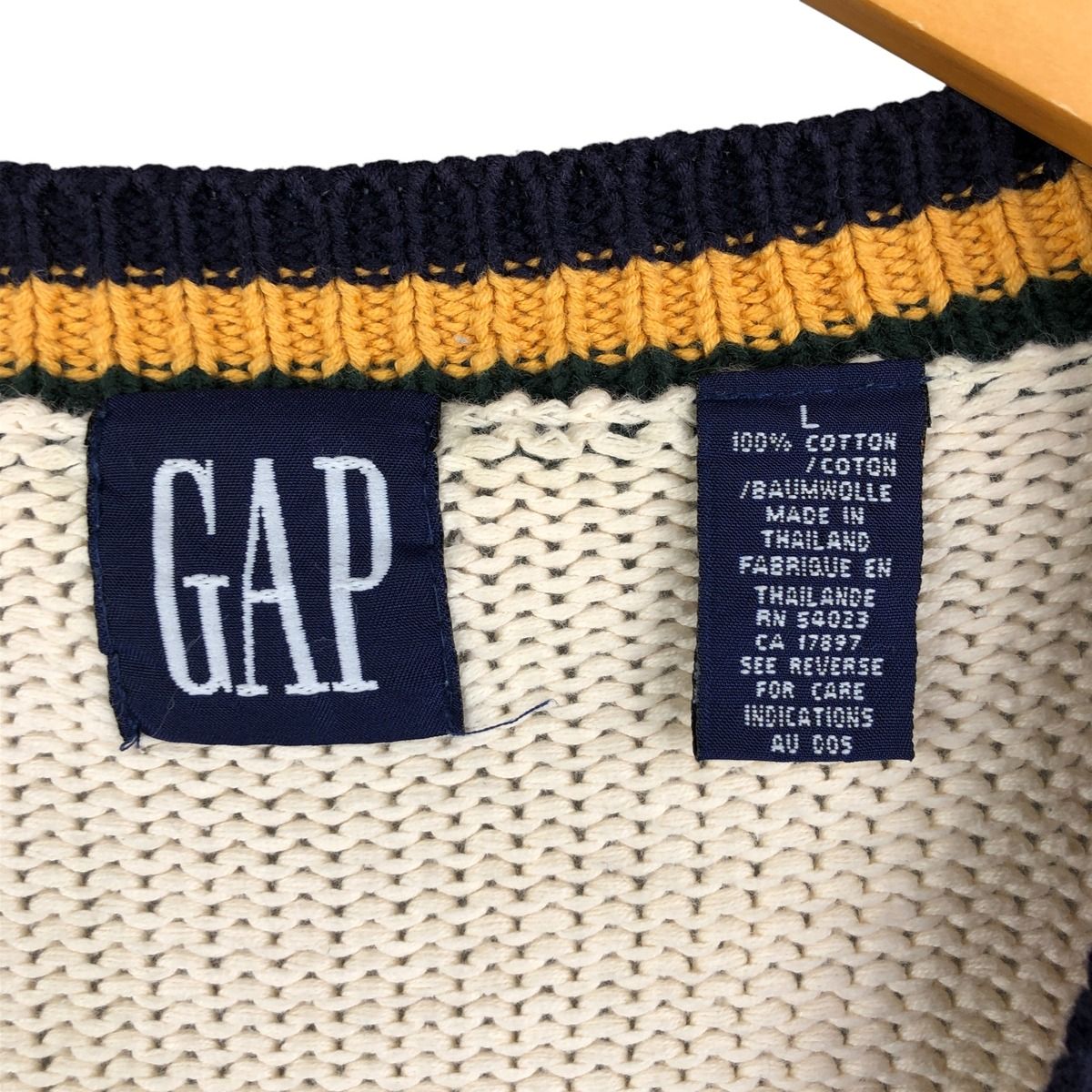 古着 90年代 ギャップ GAP オールドギャップ ケーブル編み コットン
