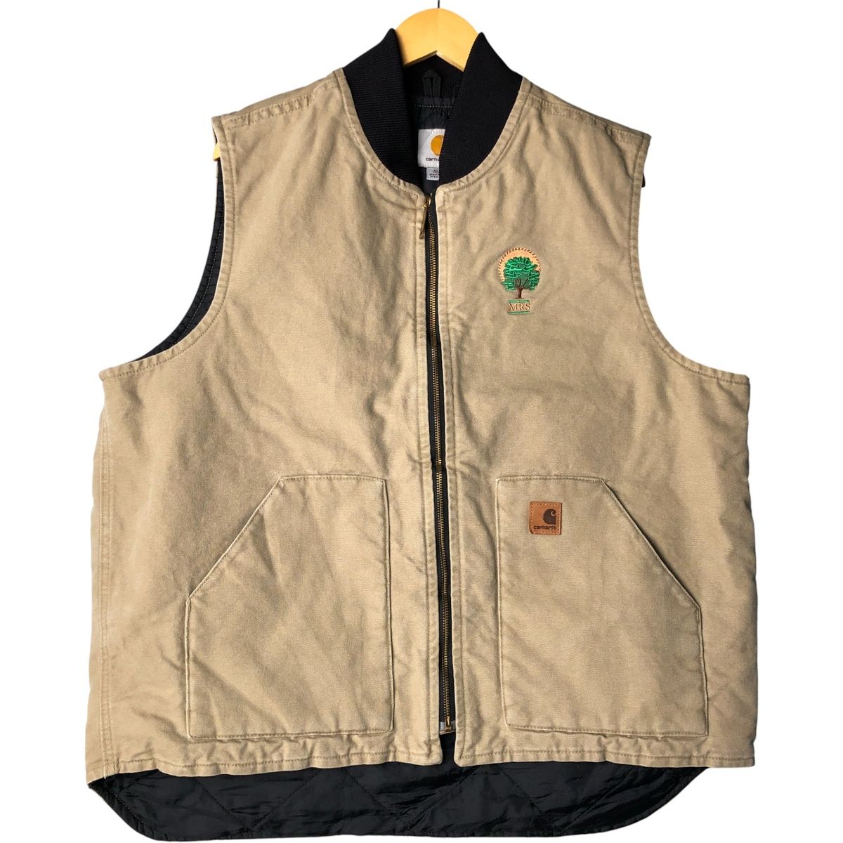 古着 カーハート Carhartt クラシックベスト 中綿入り ダックベスト メンズXL相当/evb031983