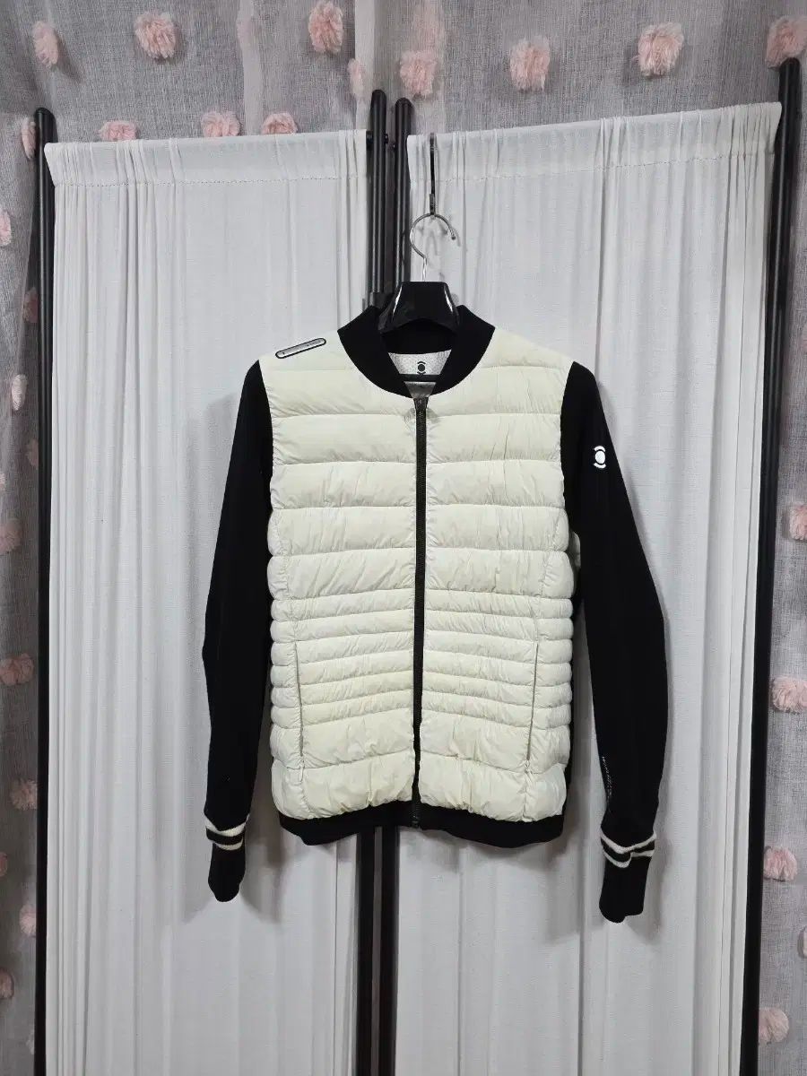 WIDE ANGLE ワイドアングル W.ANGLE レディース ウール混 ウールブレンド 防風ニット バイ ダウン ジップアップ 95