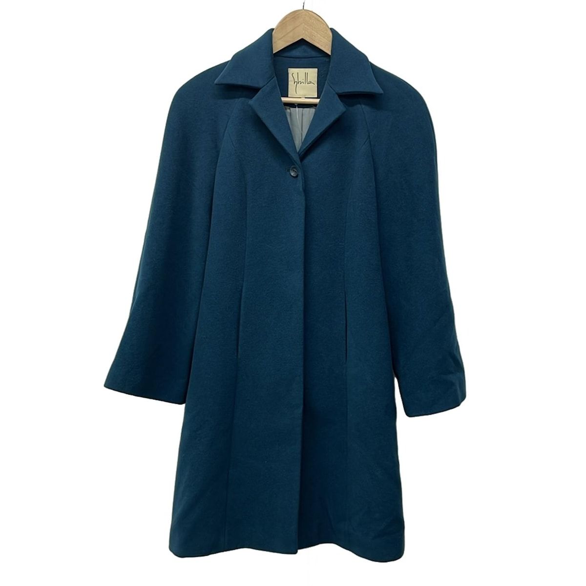 Sybilla シビラ コート サイズM レディース - ブルーグリーン 長袖 カシミヤ 冬