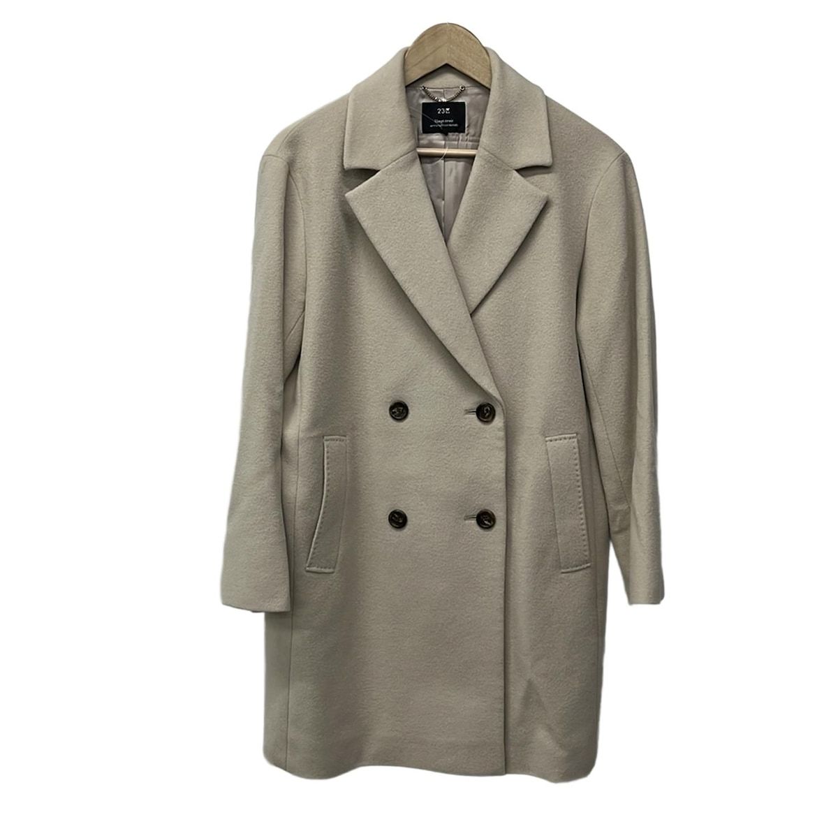 23区 ニジュウサンク コート サイズ40 M レディース ベージュ 長袖 冬物