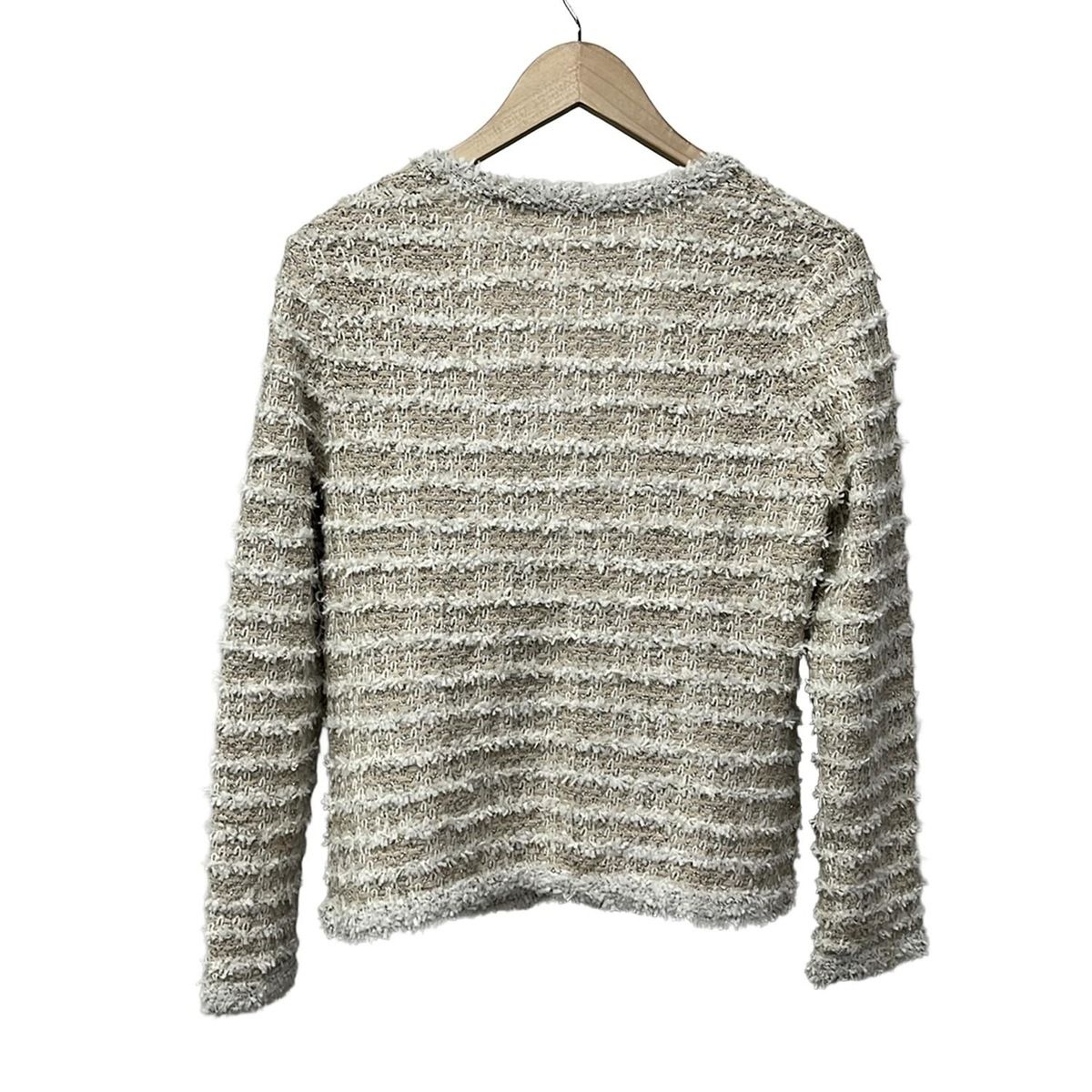 theory luxe セオリーリュクス ジャケット サイズ38 M レディース - ベージュ×白 長袖 ツイード 秋 冬