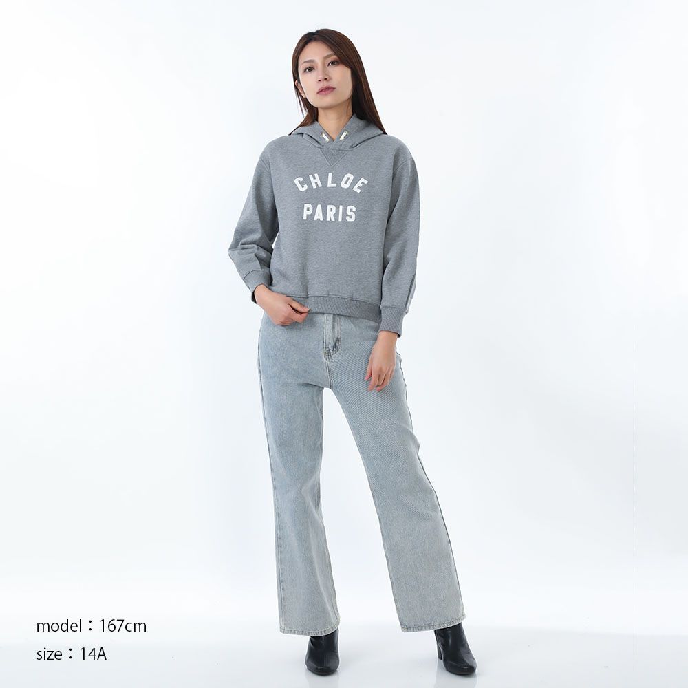 新品 CHLOE KIDS クロエ キッズ C20646 A46 ロゴスウェット プル