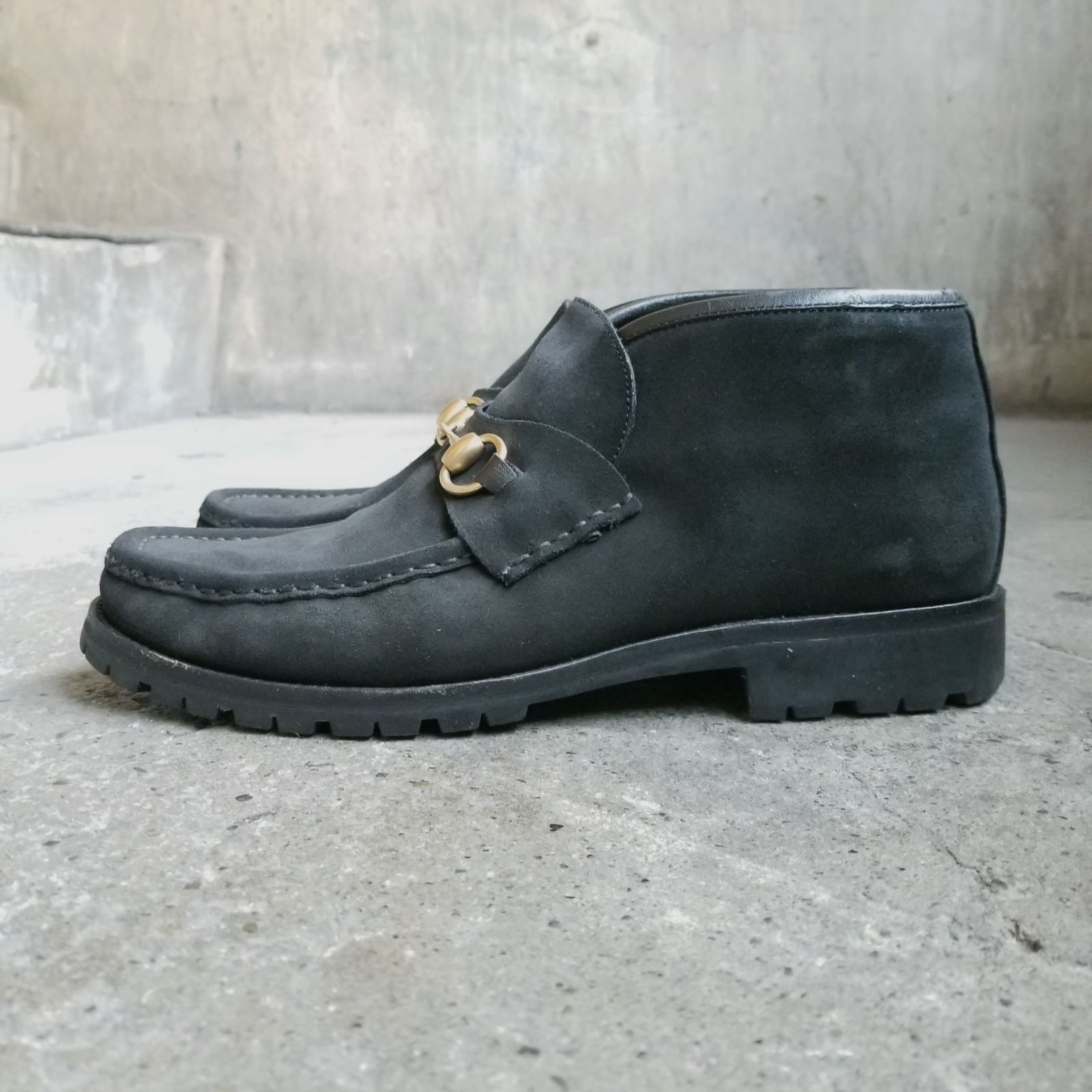 GUCCI ホースビット スエードチャッカ 9D グッチ