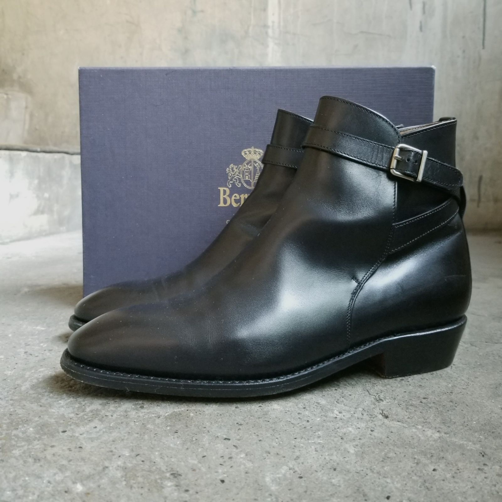 Berwick ジョッパーズブーツ 490 VELE BK UK8 バーウィック 27
