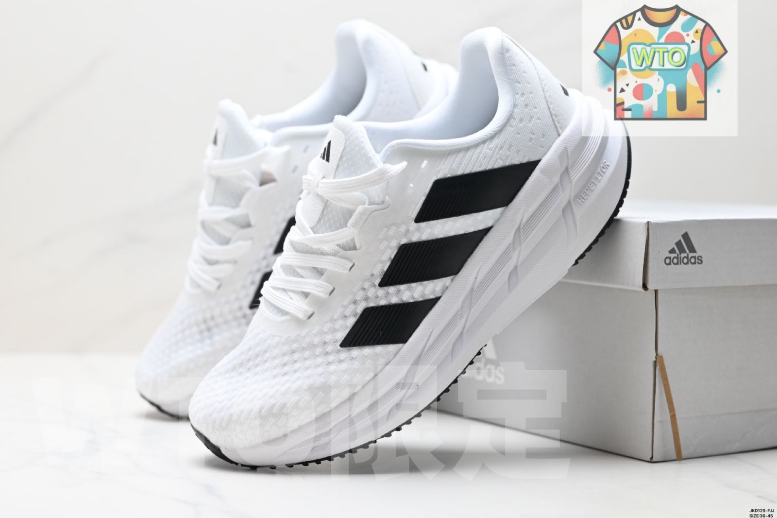  Adidas 阿迪 斯新款男士 拉松耐磨 典 鞋 アディダス 新モデルの男子用マラソン用耐摩耗クラシックスポーツランニングシューズ-WTO輸入1 スニーカー 靴