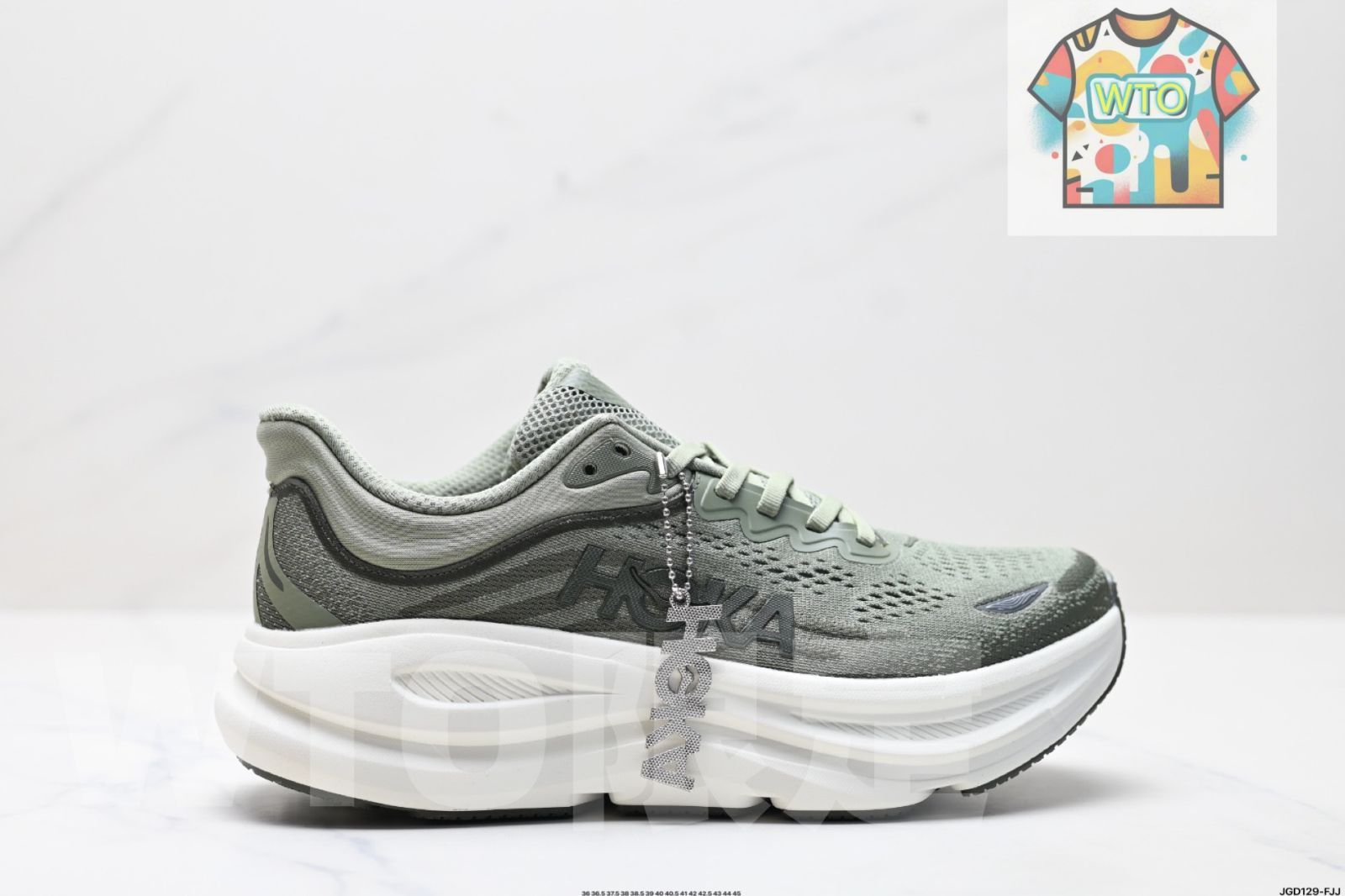 HOKA ONE Bondi 9ホカ オネオネ ボンディ 9 ビンテージ クッション 滑り止め 耐摩耗 マウンテン アウトドア ランニングシューズ-WTO輸入1