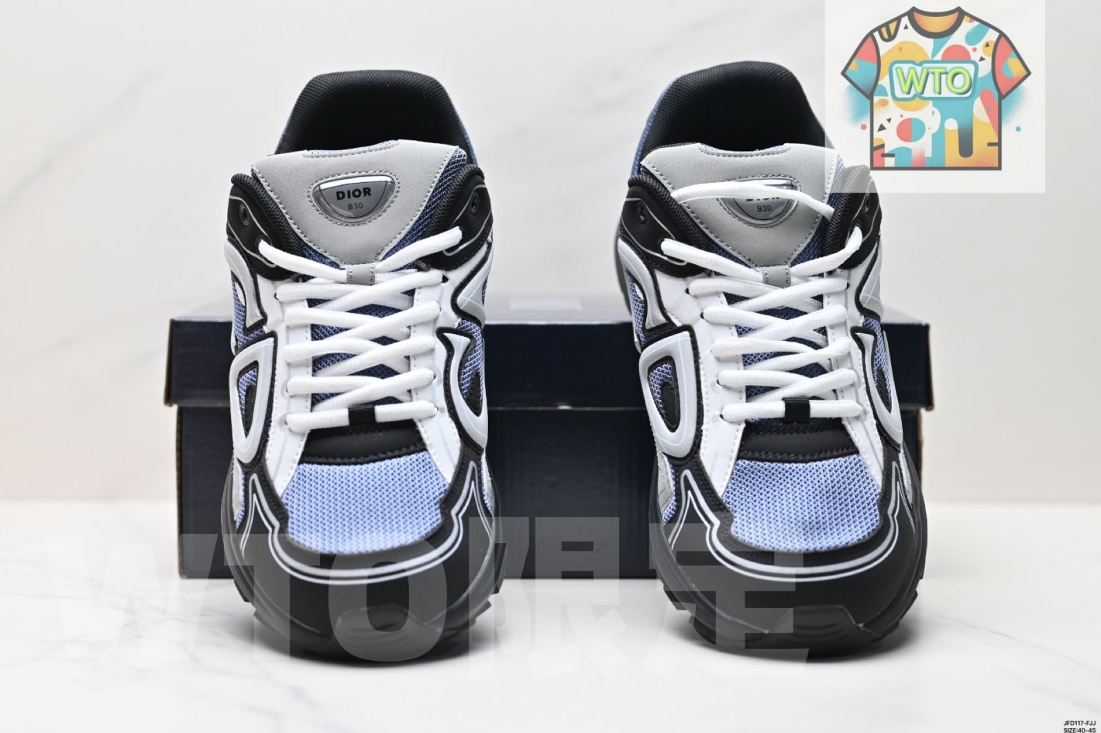  Dior ディオール B 30 メッシュ生地厚底レース付きレジャーロートップスニーカー 男女共通ダッドシューズ WTO輸入1 スニーカー 靴