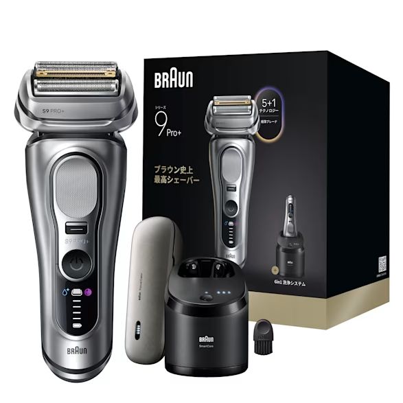 BRAUN シリーズ9 Pro 9677CC 洗浄器-充電ケース付
