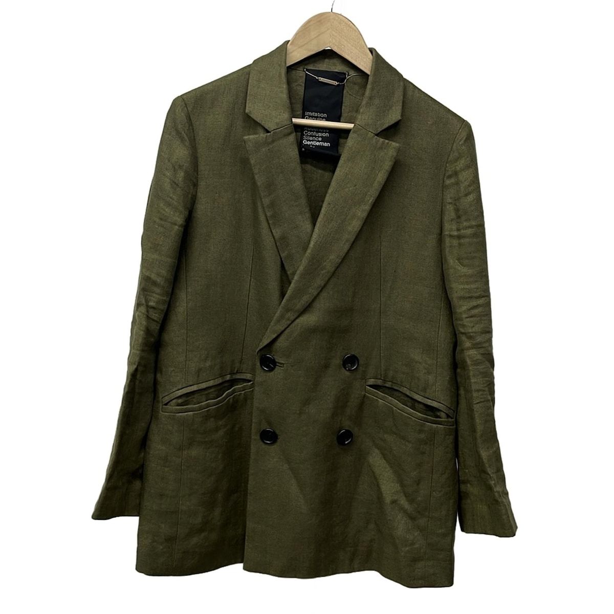 Chaos カオス ジャケット サイズF レディース - カーキ 長袖 麻 春