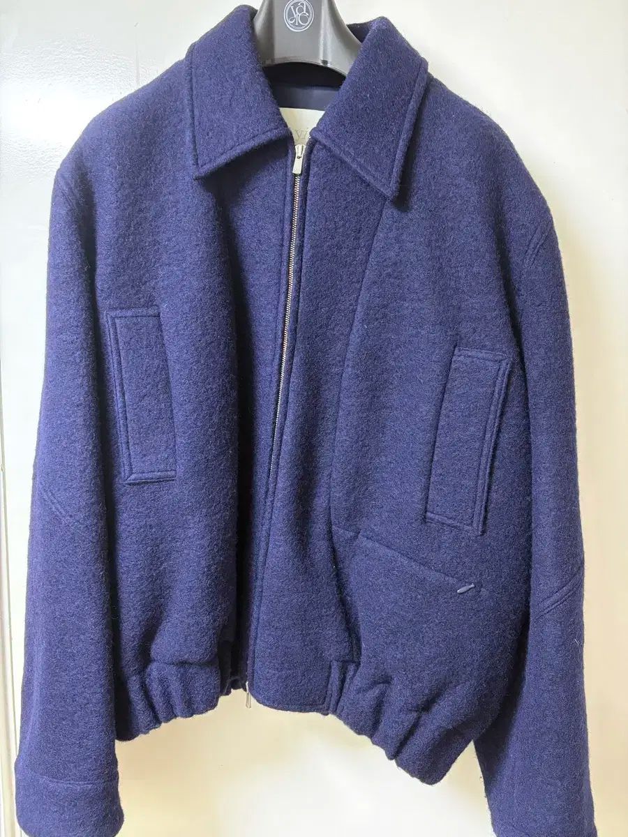 イーエ yiyae ウール ドリズラージャケット ネイビー Lサイズ