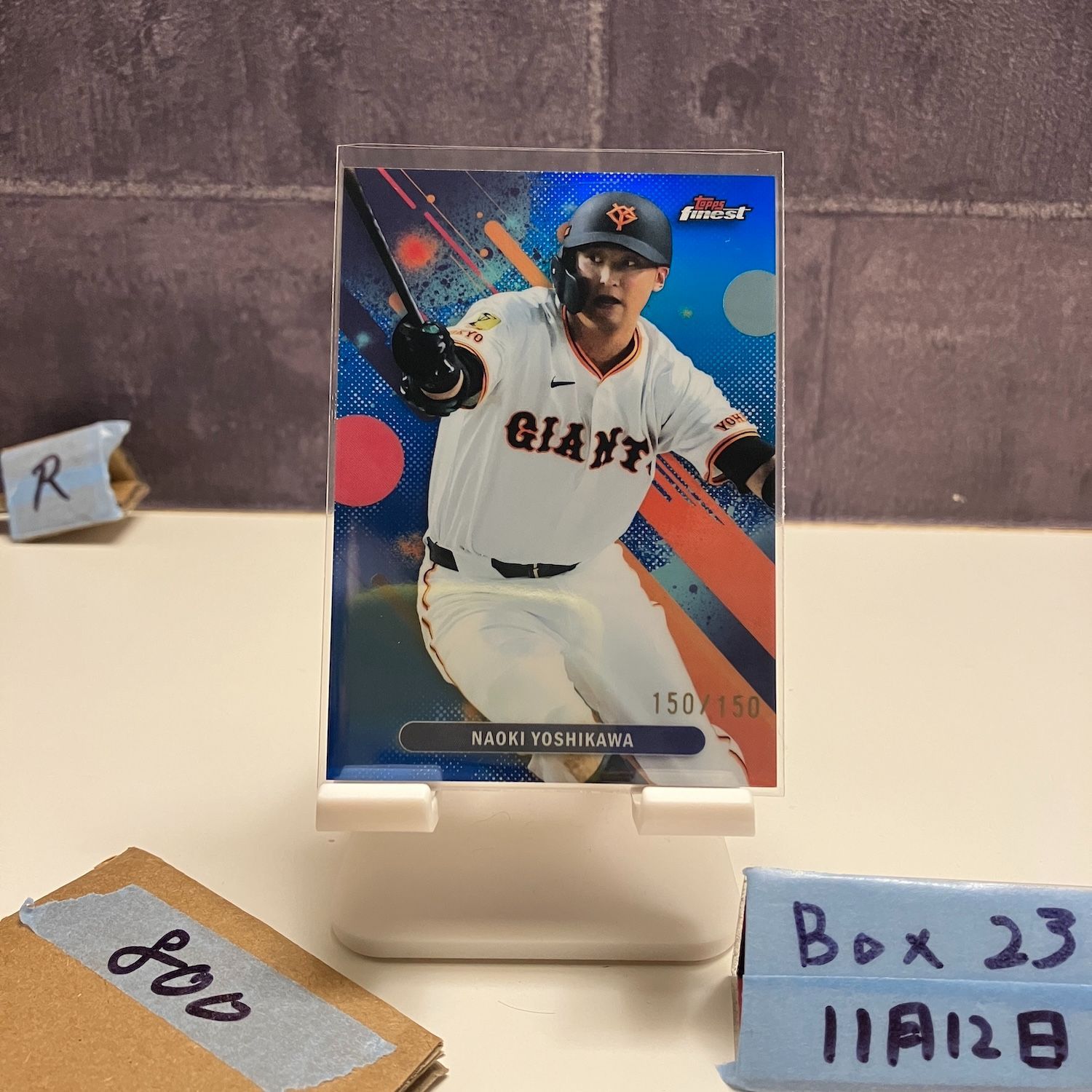 バラ売りです  ジャイアンツカード 2025 Topps Finest 吉川尚輝 Naoki Yoshikawa 150/150 読売