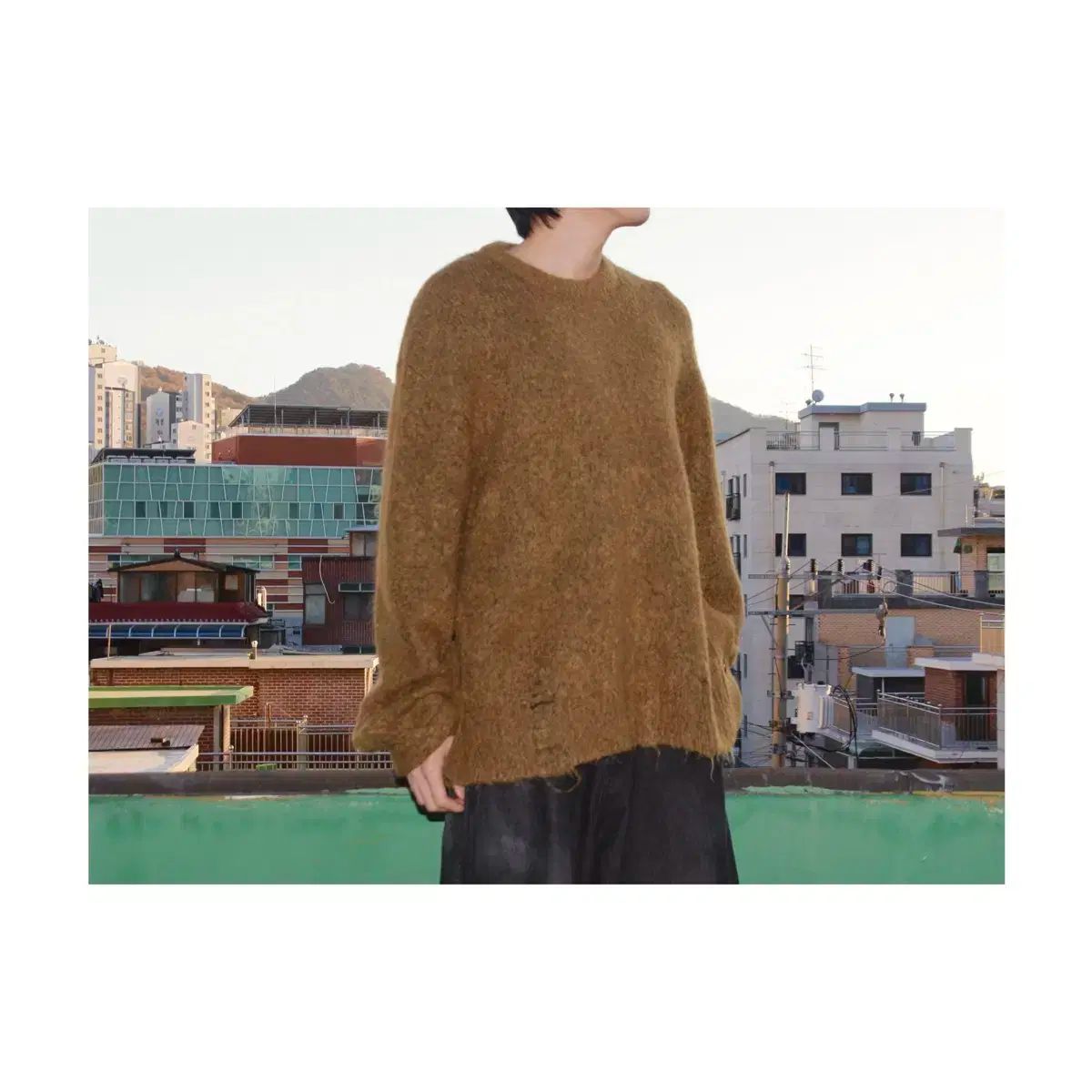 キンロックアンダーソン ダメージ クルーネック セーター