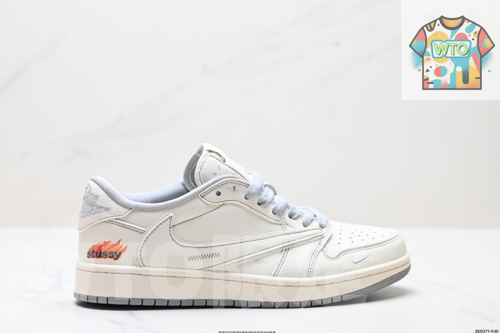 Travis Scott x Air Jordan 1 AJ トラヴィス スコット × エア ジョーダン 倒勾 TS ライトニング コラボ リバーススゥーシュ ロートップ カルチャーバスケットボールシューズ