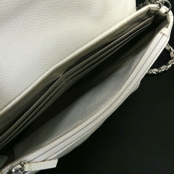 シャネル ハーフムーン・キャビア・チェーンウォレット Bランク