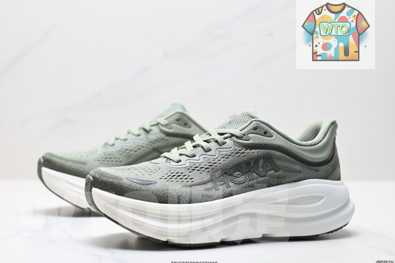  HOKA ONE Bondi 9 レトロ快適 滑り止め 耐摩耗 山地アウトドアランニングシューズ スニーカー 靴