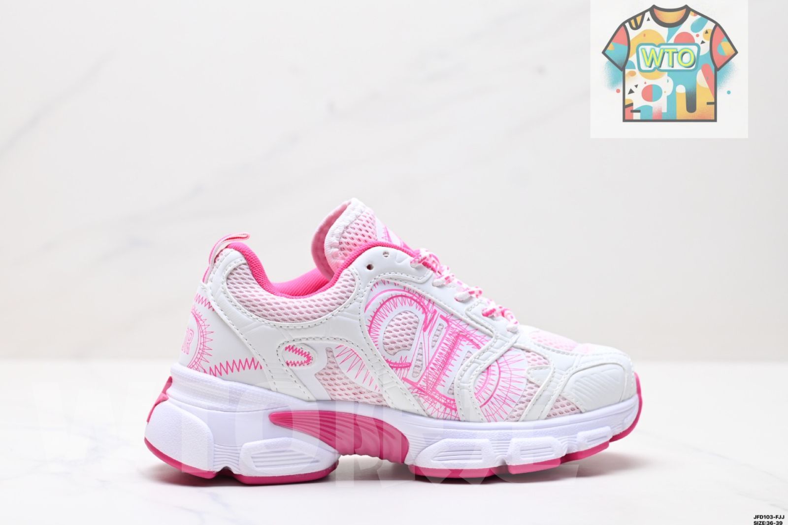 DIOR ディオール Chrono 丸頭 レースアップ スポーツランニングシューズ ライフスタイル カジュアルシューズ