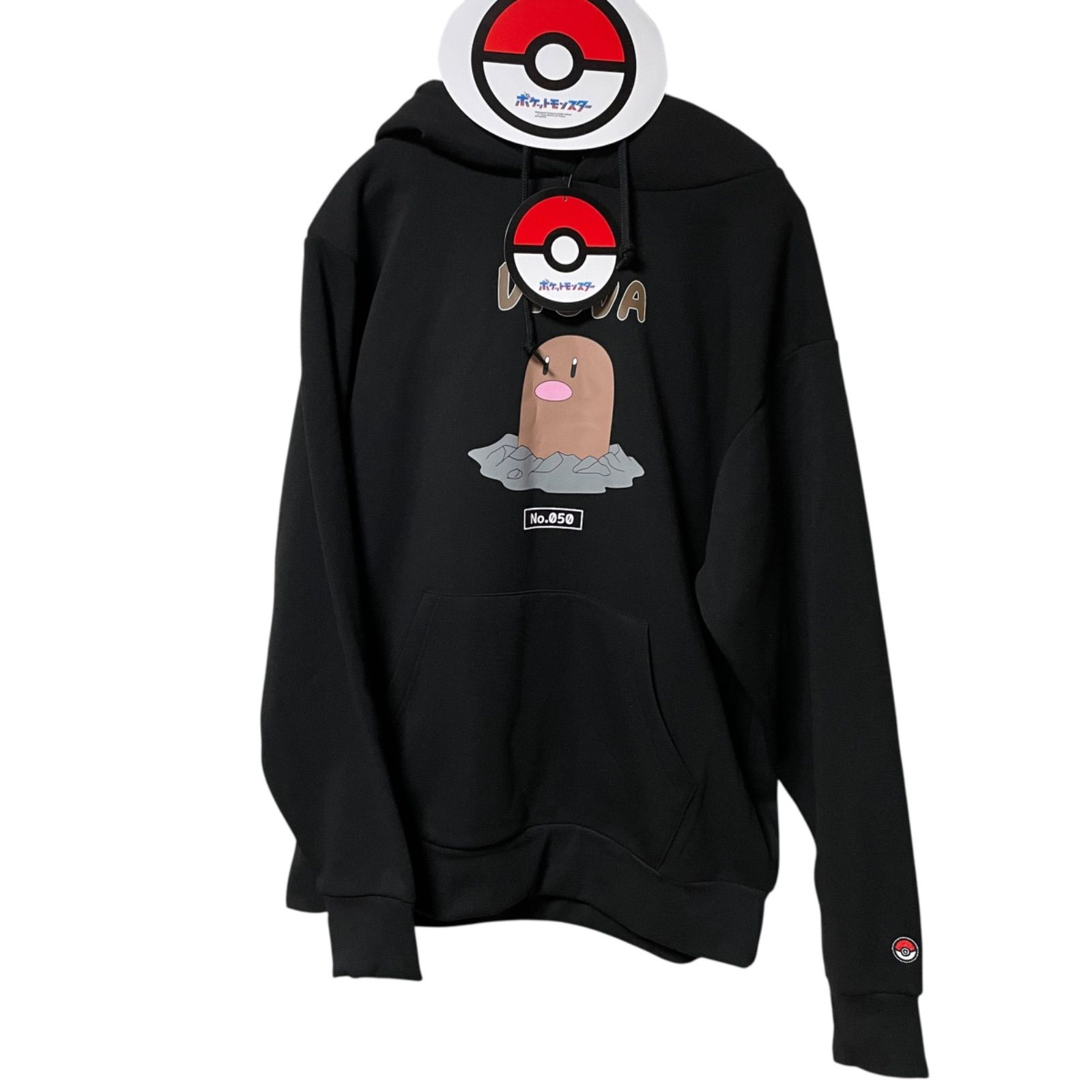 【未使用タグ付】パーリーゲイツ ポケモン コラボ フーディ パーカー XLサイズ 新品】ポケモン ディグダ パーカー フーディー 黒 フルカラー - メルカリ