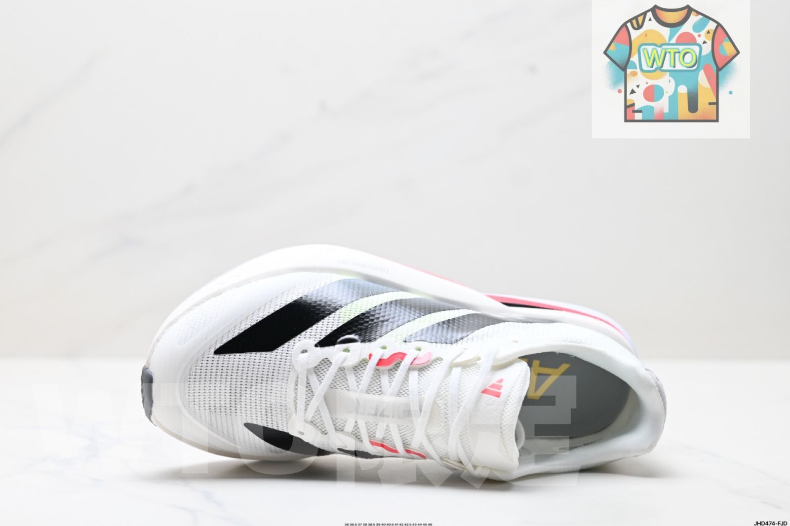 Adidas アディダス adizero BOSTON 13 通気性のあるメッシュ レーシングランニングシューズ-WTO輸入1