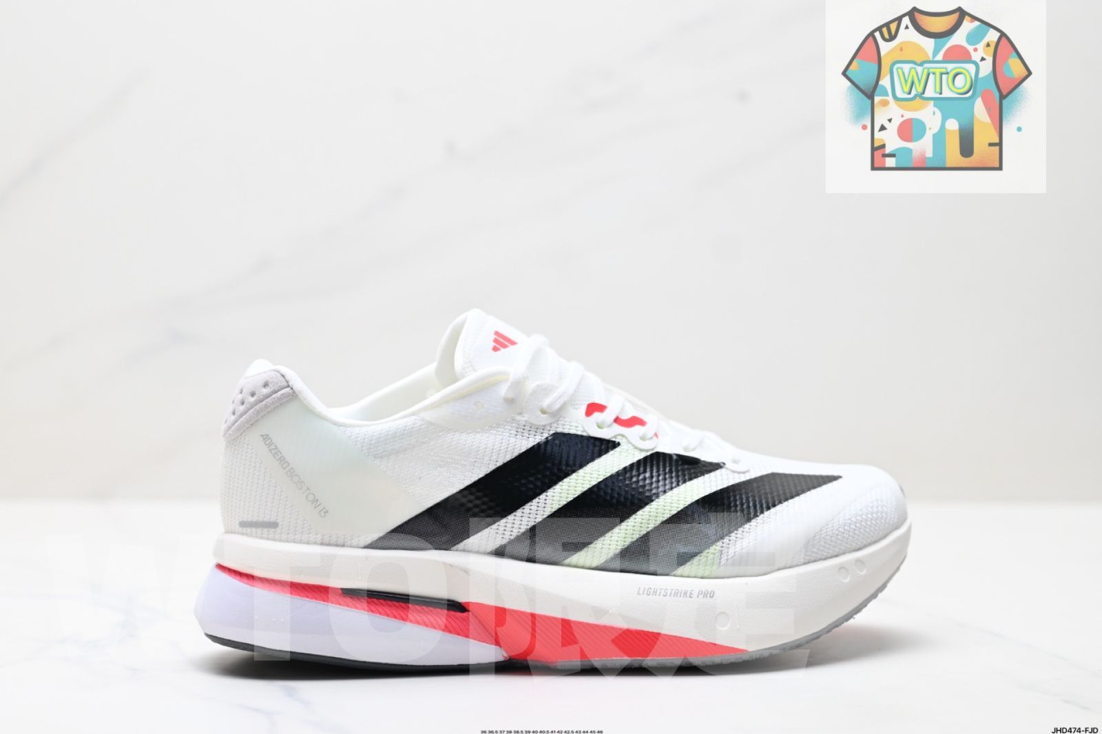 Adidas アディダス adizero BOSTON 13 通気性のあるメッシュ レーシングランニングシューズ WTO輸入1