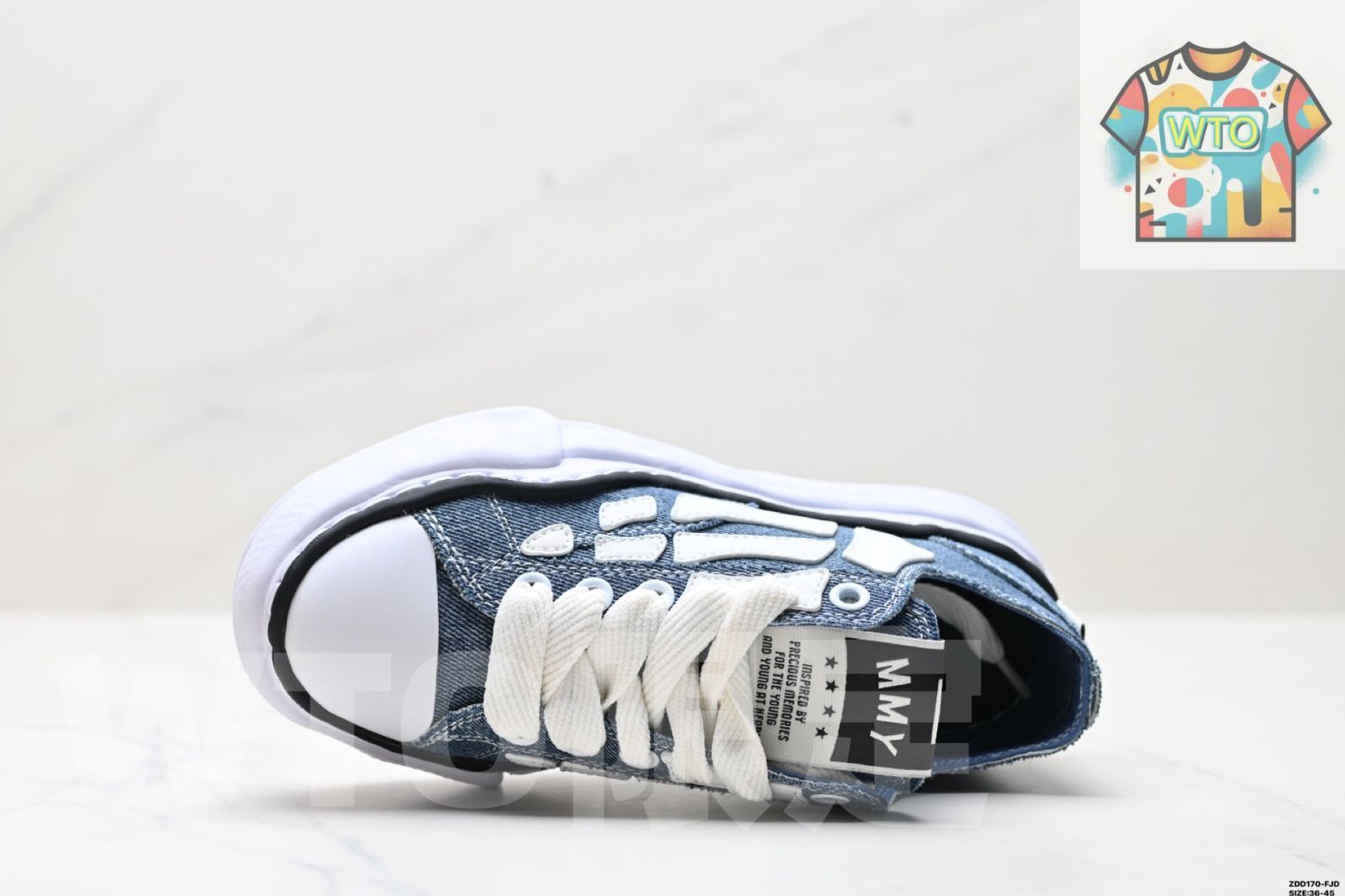 Maison Mihara Yasuhiro x AMIRI Skel-Top Low メゾン ミハラ ヤスヒロ × アミリ スケルトップ ロー 丸頭 レースアップ キャンバス 溶解シューズ