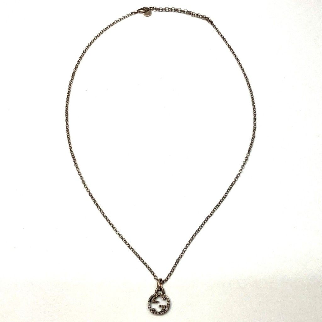 01w-5639 グッチ GUCCI ネックレス SV925 シルバー 箱 取扱説明書付き 品