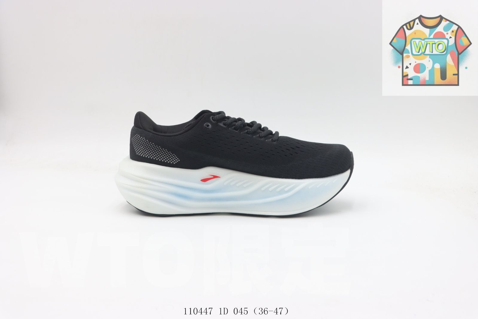 今日 Brooks ブルックス スニーカー ブラックホワイトブルー 110447 1 D 045