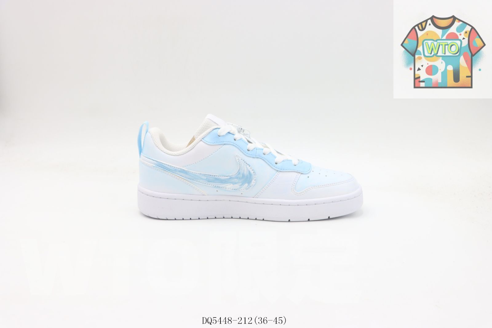 今日 NIKE ナイキ エアフォースローカットスケートシューズ ブルーホワイト DQ 5448-212-WTO輸入1